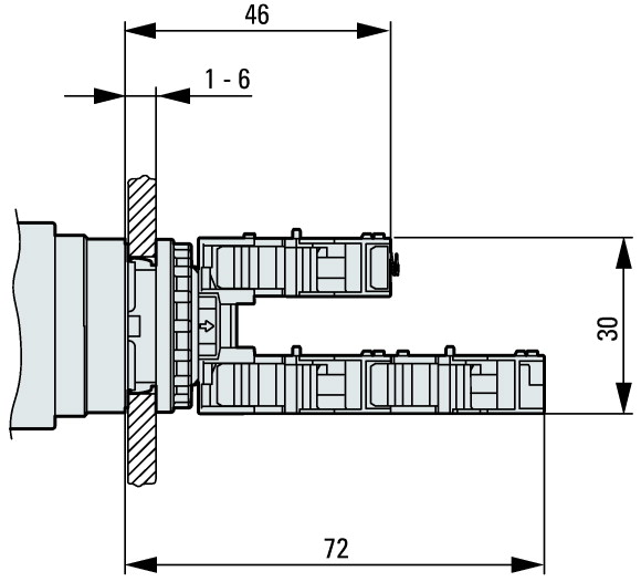 121469 Кнопка аварийной остановки, D = 60мм, отмена ключом, MS1 (M22-PVS60P-MS1)