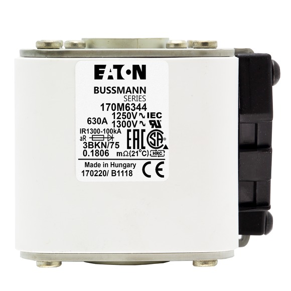 170M6344 Быстрый предохранитель 630A 1250V 3BKN/75 AR CU
