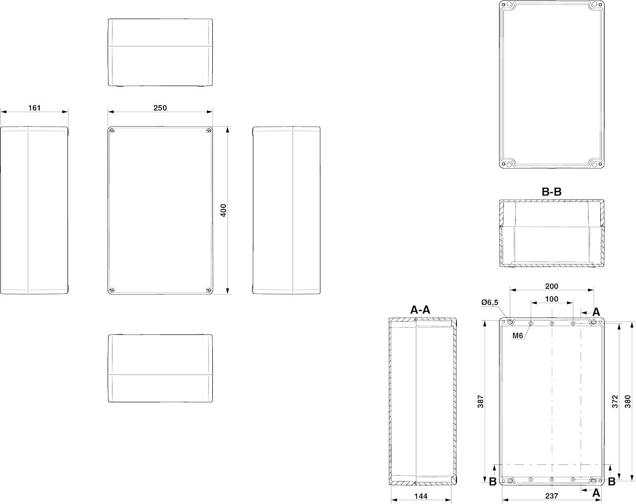 Phoenix contact 899357 E PE A 250X400X161 Клеммная коробка