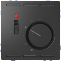 Schneider Electric MTN5760-6034 D-Life ТЕРМОРЕГУЛЯТОР с центр. пл. с выкл.230В, АНТРАЦИТ, SD