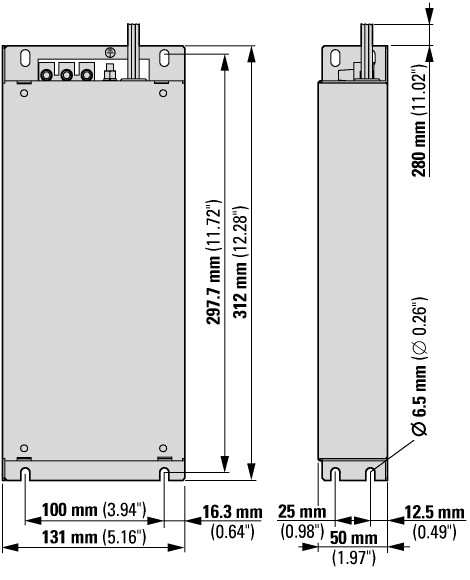 172281 Фильтр радиопомех, 1~ , 480 В, 30A (DX-EMC34-025-FS3)