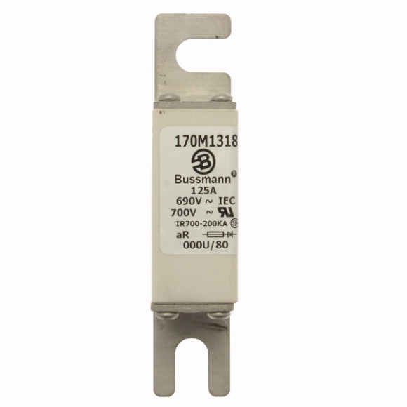 170M1318 Быстрый предохранитель 125A 690V 000U/80 AR UC