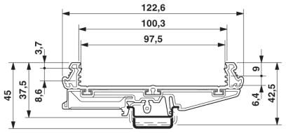 Phoenix contact 2906319 UM100-PROFIL 200CM Корпус