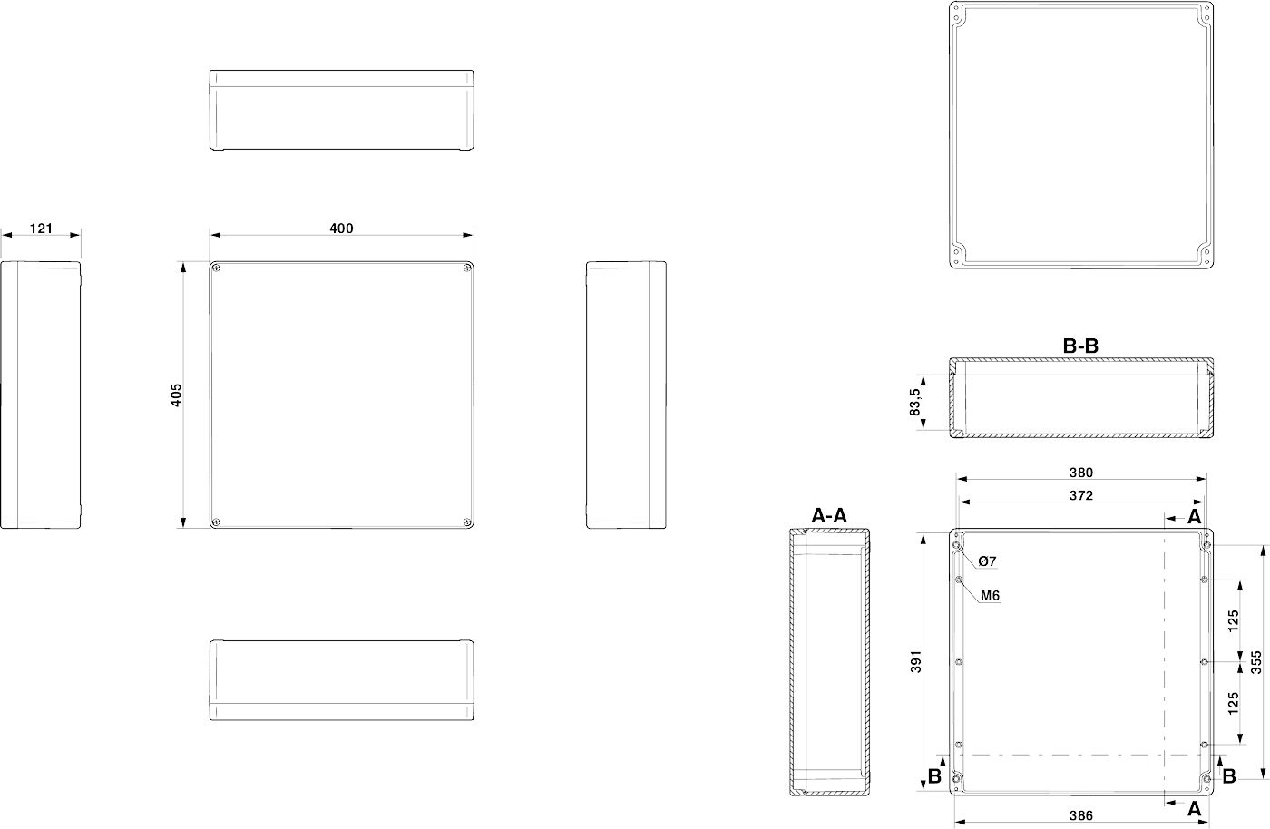 Phoenix contact 899322 E PX A 405X400X121 Клеммная коробка