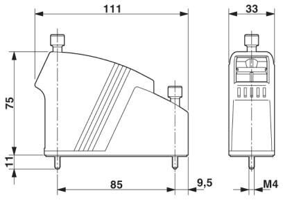 Phoenix contact 1886621 VC-MEMV-T4-R-M25 Корпус