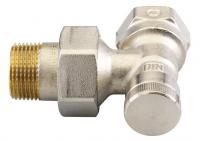003L0145 Запорно-присоединительный клапан Danfoss RLV Ду=20 угловой никелированный