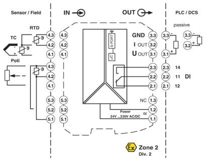 2811394 Phoenix contact MACX MCR-T-UI-UP Измерительный преобразователь температуры