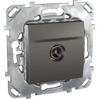Schneider Electric MGU5.463.12ZD UNICA TOP РОЗЕТКА TV, проходная, ГРАФИТ