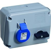 ABB 2CMA167669R1000 Розетка с выключателем и механической блокировкой 232MHS6, 32A, 2P+E, IP44, 6ч
