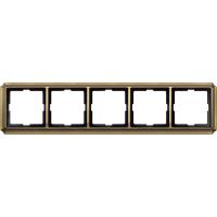 Schneider Electric MTN483543 MERTEN Antique РАМКА 5 постов, АНТИЧНАЯ ЛАТУНЬ, SD