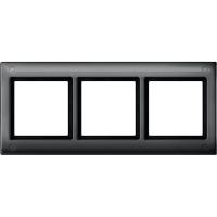 Schneider Electric MTN401314 MERTEN Aquadesign РАМКА 3-ПОСТА с винт. креплениями, АНТРАЦИТ