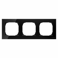 ABB 2CLA857300A3101 Рамка 3-постовая, серия SKY, цвет стекло чёрное
