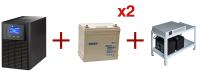 Комплект INELT Monolith E 1000LT + AQQU 12ML55 x2 + Cтеллаж 100/6
