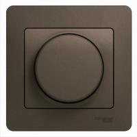 Schneider Electric GSL000837 GLOSSA СВЕТОРЕГУЛЯТОР (диммер) LED, RC, 630Вт/ВА, в сборе, ШОКОЛАД