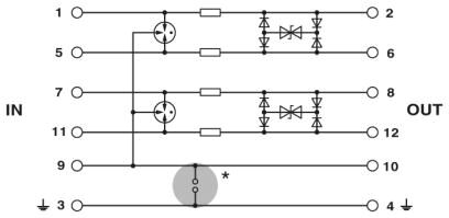 Phoenix contact 2839570 PT 2X2-HF-12 DC-ST Штекерный модуль для защиты от перенапр-й