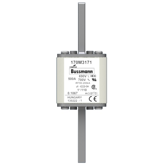 170M3171 Быстрый предохранитель 500A 690V 1*/110 AR UC
