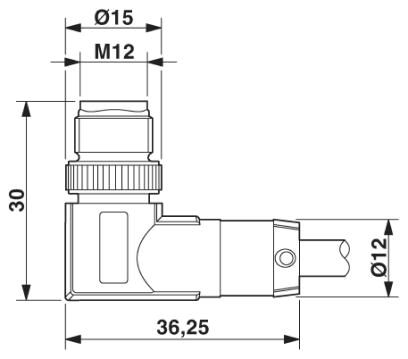 Phoenix contact 1419111 SAC-3P-M12MR/ 0,5-961/M12FS VA Системный кабель шины
