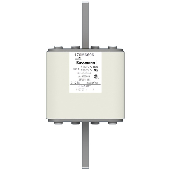170M6698 Быстрый предохранитель 1000A 1100V 3FU/115 AR CU
