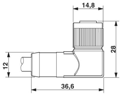 Phoenix contact 1430682 SAC-12P-10,0-PUR/FR SCO Кабель для датчика / исполнительного элемента