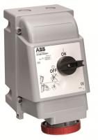 ABB 2CMA163255R1000 Розетка с выключателем с блокировкой 216MP1WH,16A,2P+E,IP67,1ч
