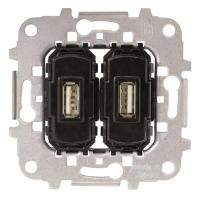 ABB 2CLA818530A1001 Механизм USB зарядного устройства, 2х2000 мА, 5В, серия SKY