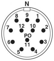 Phoenix contact 1618502 RC-12P1N12NC25 Разъем на кабель