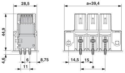 Phoenix contact 1793590 IPCV 35 HC/ 6-GF-15,00 Разъем печатной платы