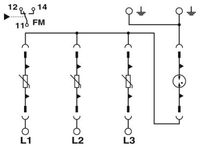 Phoenix contact 2910476 VAL-MS 400/3+0/VF-FM Устройство защиты от перенапряжений, тип 2