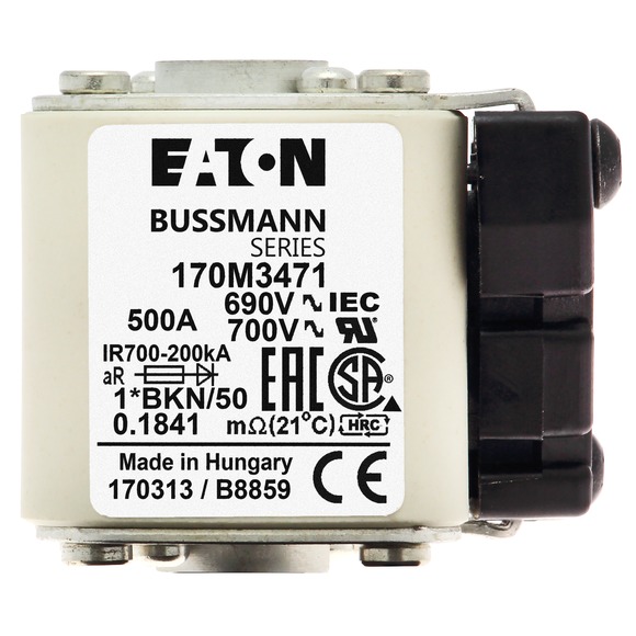 170M3471 Быстрый предохранитель 500A 690V 1*BKN/50 AR UC