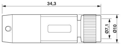 Phoenix contact 1404190 SAC-8P-10,0-PUR/M 8FS Кабель для датчика / исполнительного элемента