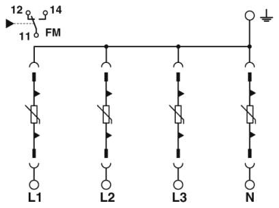 Phoenix contact 2910375 VAL-US-277/40/4+0-FM Устройство защиты от перенапряжений, тип 2