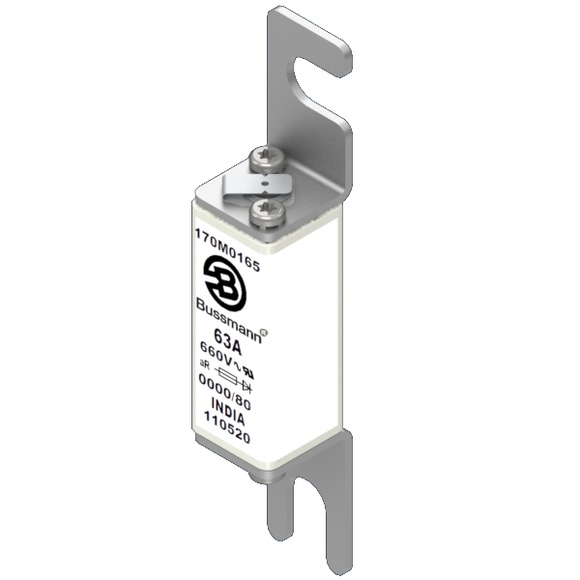 170M0165 Быстрый предохранитель 63A 660V 0000/80 AR UR