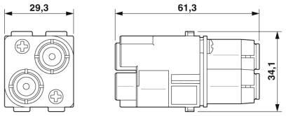 Phoenix contact 1417408 HC-M-02-CT-M-HV-16 Модуль для установки контактов
