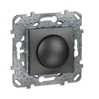 Schneider Electric MGU5.511.12ZD UNICA TOP ДИММЕР повор.-нажим.,для ламп накал./галог.,2-провод. подкл., ГРАФИТ