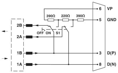 Phoenix contact 2708245 SUBCON-PLUS-PROFIB/PG/SC2 Шинный штекер D-SUB