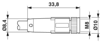 Phoenix contact 1543320 SAC-4P-15,0-950/M 8FS Системный кабель шины