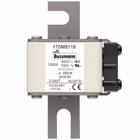 170M5118 Быстрый предохранитель 1250A 600V 2KN/80 AR UC