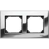 Schneider Electric MTN403239 MERTEN M-Elegance РАМКА металлическая 2 поста, ХРОМ, SM