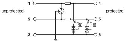 Phoenix contact 2908202 TTC-6P-2X1-12DC-PT-I Устройство защиты от перенапряжений