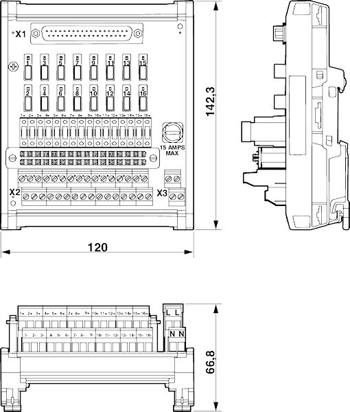 Phoenix contact 2905866 UM-D37M/DS/FU/DI120V/C300/R IM Интерфейсный модуль