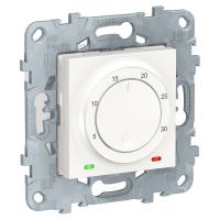 Schneider Electric NU550118 UNICA NEW термостат электронный, 8А, встроенный термодатчик, белый