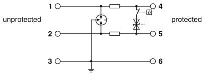 Phoenix contact 2906809 TTC-6P-1X2-24DC-UT-I Устройство защиты от перенапряжений