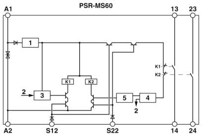 Phoenix contact 2904958 PSR-MS60-2NO-24DC-SC Реле безопасности