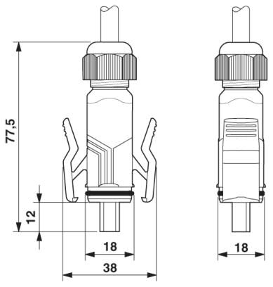 Phoenix contact 1653883 VS-04-2X2X26C7/7-67A/67B/5,0 Патч-кабель