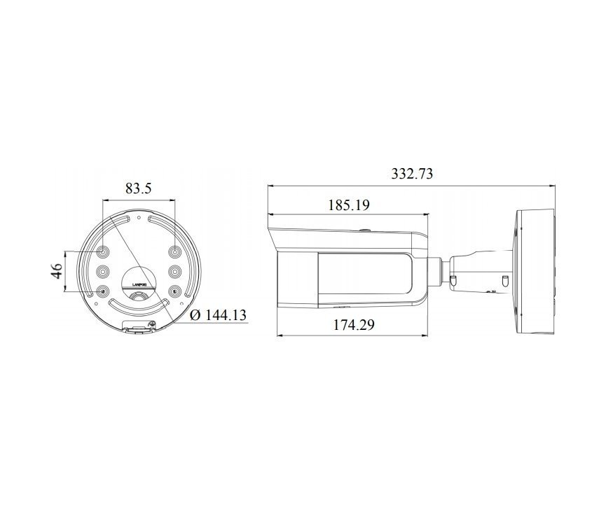 RVi-2NCT2045 (6-22) уличная цилиндрическая IP-камера