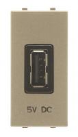 ABB 2CLA218520N1901 Механизм USB зарядного устройства, 1М, 2000 мА, 5В, серия Zenit, цвет шампань