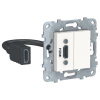 Schneider Electric NU543018 UNICA NEW розетка HDMI, белый