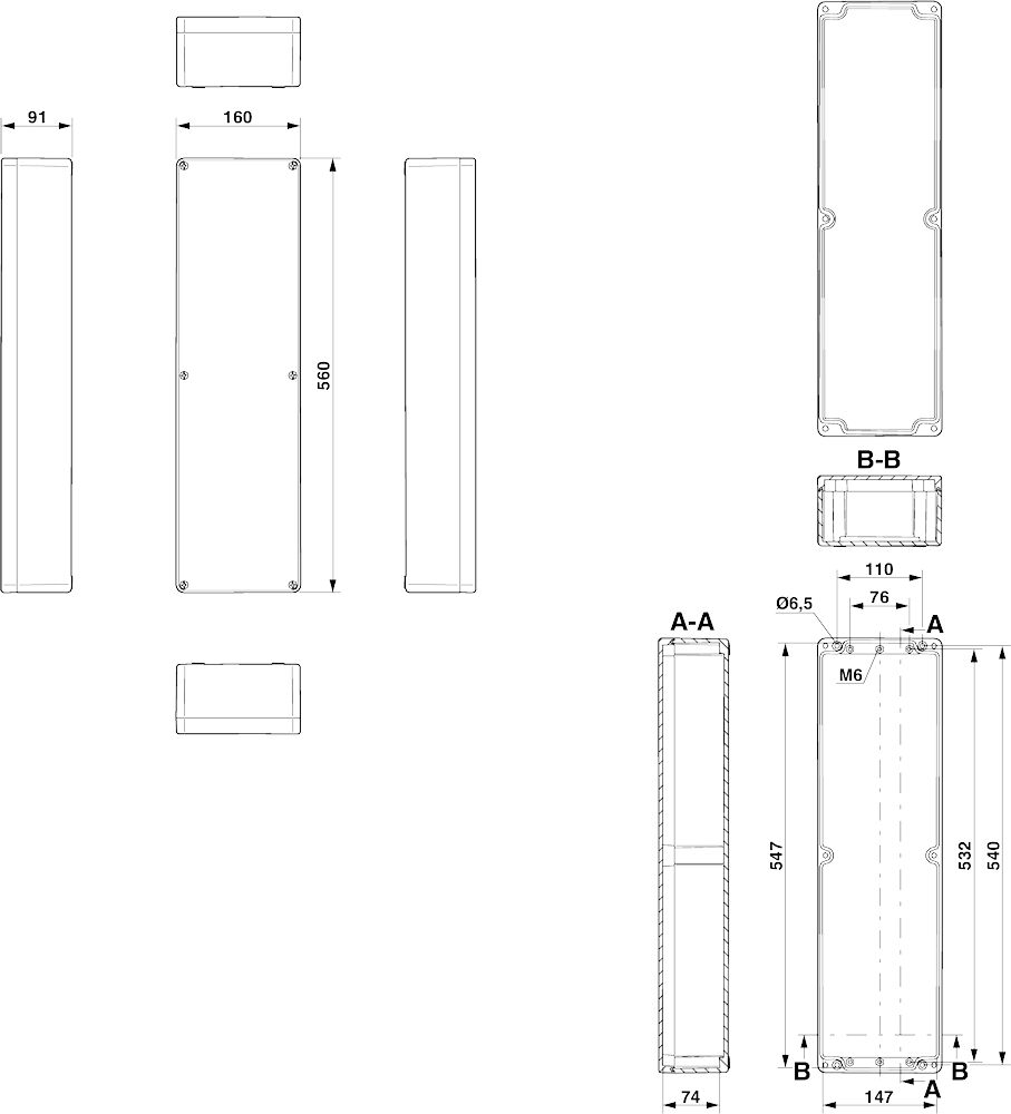 Phoenix contact 899353 E PE A 160X560X91 Клеммная коробка