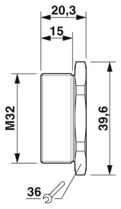Phoenix contact 1411110 A-EXSH-M32-68L-S-S Резьбовой колпачок