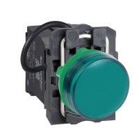 Schneider Electric XB5AV5B3 ЗЕЛЕНАЯ СИГН. ЛАМПА, ВСТРОЕН. LED, 400 VAC, МОНОЛИТНАЯ
